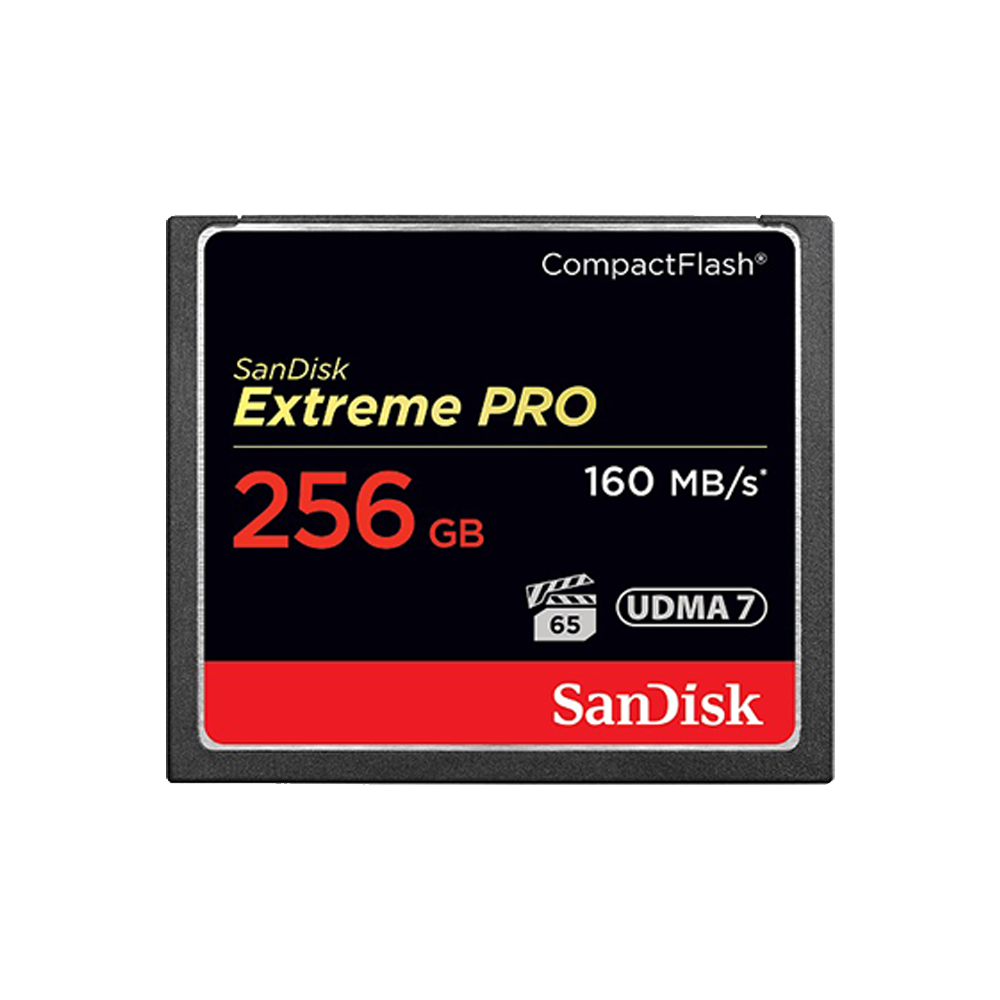 SANDISK EXTREME PRO COMPACTFLASH 256GB VPG65 160MB/S