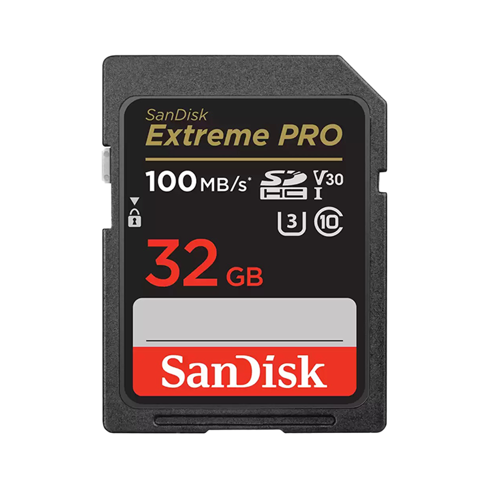 SANDISK EXTREME PRO SDHC 32GB 100MB/S UHS-I MEMORY CARD