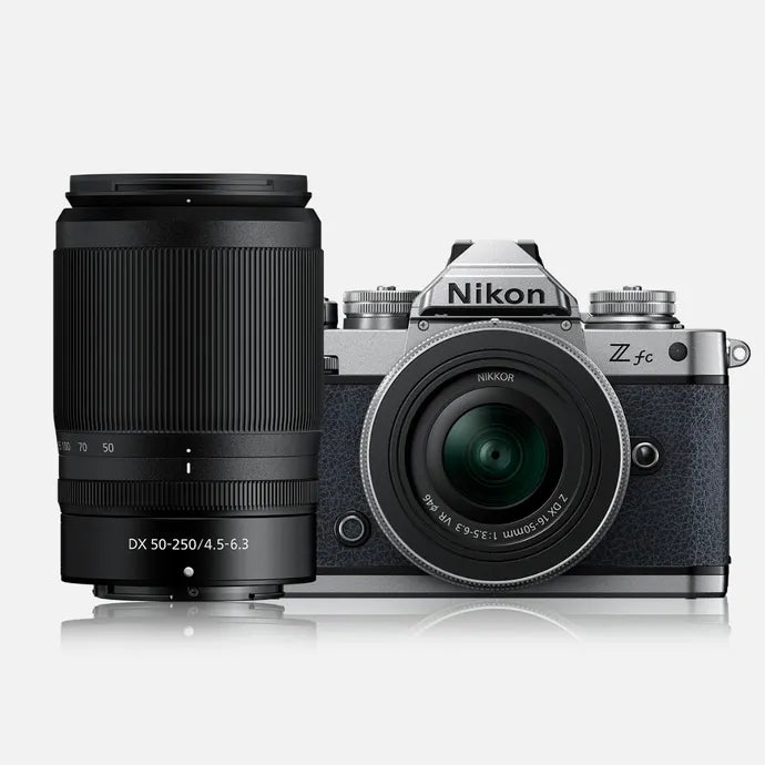 NIKON Zfc WITH NIKKOR Z DX 16-50mm f/3.5-6.5 VR SILVER & 50-250mm f/4.5-6.3 VR