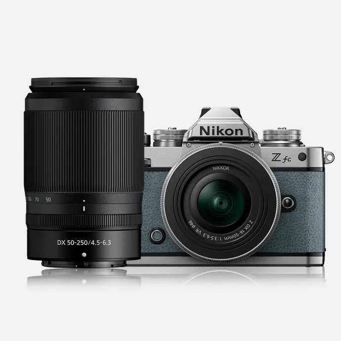 NIKON Z FC WITH NIKKOR 16-50MM VR SILVER & 50-250MM